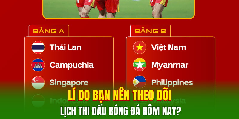 Lí do bạn nên theo dõi lịch thi đấu bóng đá hôm nay?