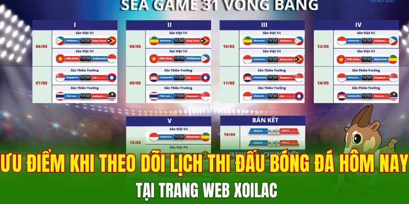 Ưu điểm khi theo dõi lịch thi đấu bóng đá hôm nay tại trang web Xoilac